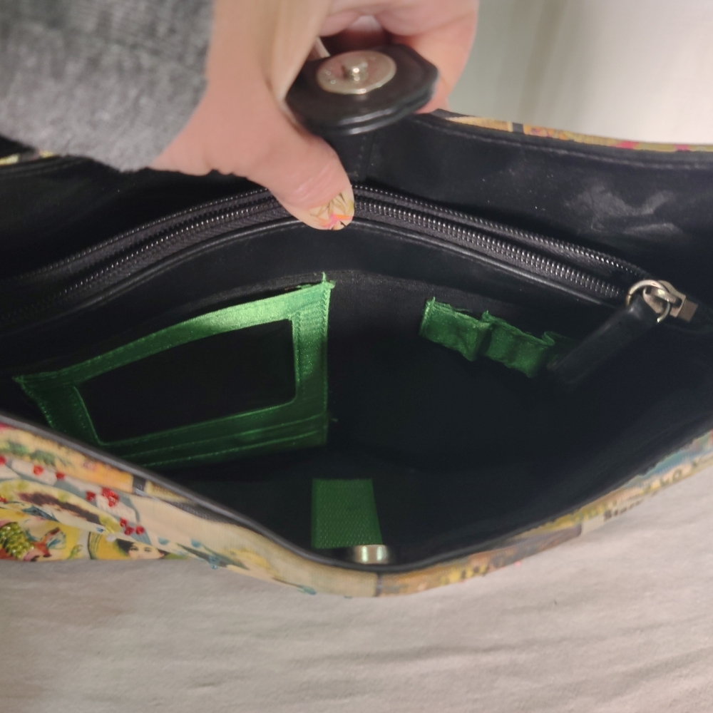 Vintage Print Shoulder Bag - Picture 6 of 8